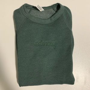 Indoorsy embroidered green sweatshirt